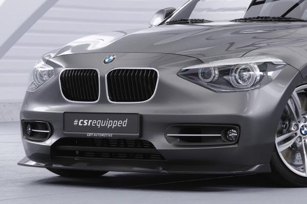 CSR Frontspoiler | Cup-Spoilerlippe mit ABE für BMW 1er F20 / F21 CSL450-L schwarz matt (Lackierung erforderlich)