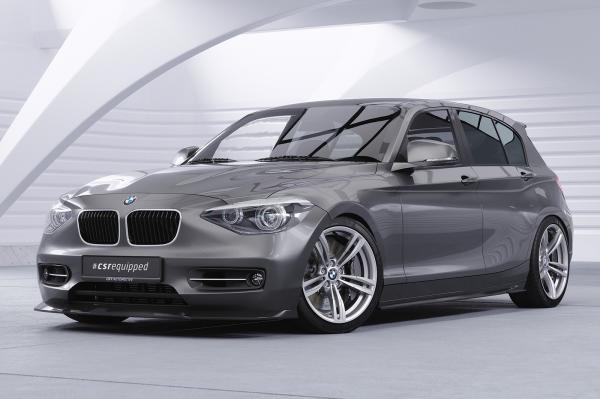 CSR Frontspoiler | Cup-Spoilerlippe mit ABE für BMW 1er F20 / F21 CSL450-L schwarz matt (Lackierung erforderlich)