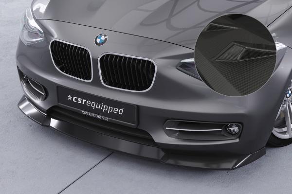 CSR Frontspoiler | Cup-Spoilerlippe mit ABE für BMW 1er F20 / F21 CSL450-M Carbon Look matt strukturiert (keine Lackierung erforderlich)