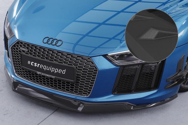 CSR Frontspoiler | Cup-Spoilerlippe mit ABE für Audi R8 (Typ 4S) CSL451-S schwarz matt strukturiert (keine Lackierung erforderlich)