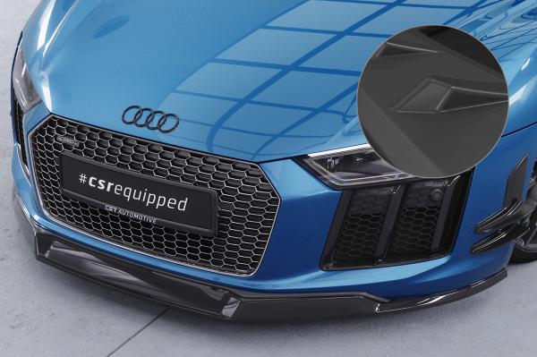 CSR Frontspoiler | Cup-Spoilerlippe mit ABE für Audi R8 (Typ 4S) CSL451-L schwarz matt (Lackierung erforderlich)
