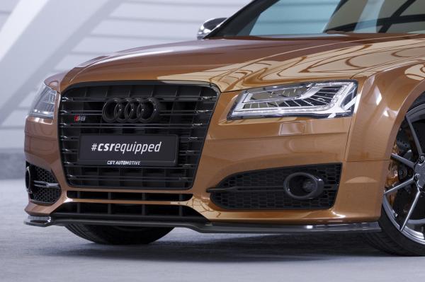 CSR Frontspoiler | Cup-Spoilerlippe mit ABE für Audi S8 / S8 Plus D4 (Typ 4H) CSL458-M Carbon Look matt strukturiert (keine Lackierung erforderlich)