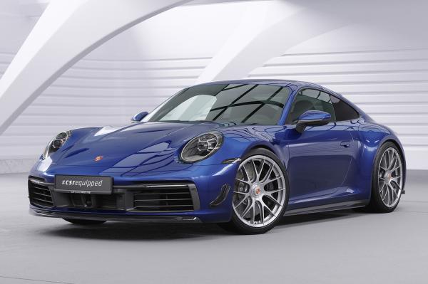 CSR Frontspoiler | Cup-Spoilerlippe mit ABE für Porsche 911/992 CSL461-L schwarz matt (Lackierung erforderlich)