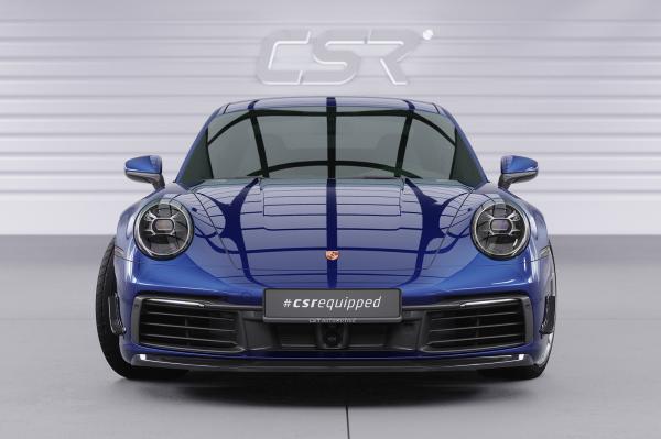 CSR Frontspoiler | Cup-Spoilerlippe mit ABE für Porsche 911/992 CSL461-L schwarz matt (Lackierung erforderlich)