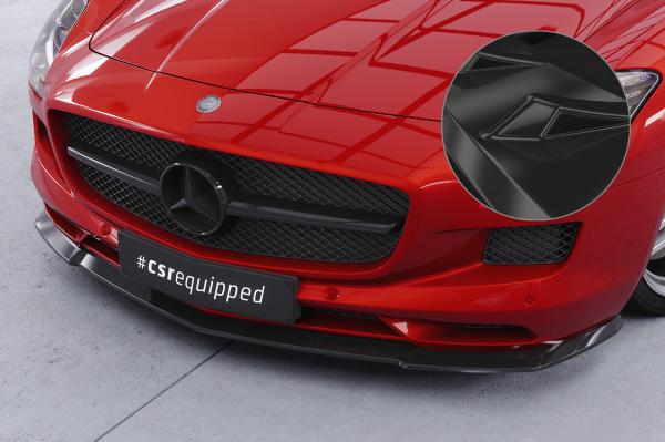 CSR Frontspoiler | Cup-Spoilerlippe mit ABE für Mercedes-Benz SLS AMG (197) CSL462-G Glossy schwarz Hochglanz (keine Lackierung erforderlich)