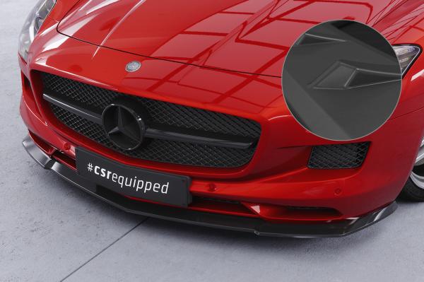 CSR Frontspoiler | Cup-Spoilerlippe mit ABE für Mercedes-Benz SLS AMG (197) CSL462-L schwarz matt (Lackierung erforderlich)