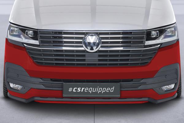 CSR Frontspoiler | Cup-Spoilerlippe mit ABE für VW T6.1 Bus CSL464-L Lackierung erforderlich (schwarz matt)
