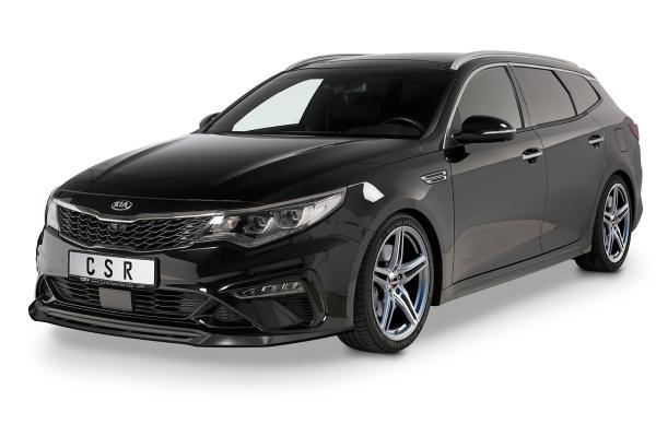 CSR Frontspoiler | Cup-Spoilerlippe mit ABE für Kia Optima (JF) GT/GT-Line CSL469-L schwarz matt (Lackierung erforderlich)