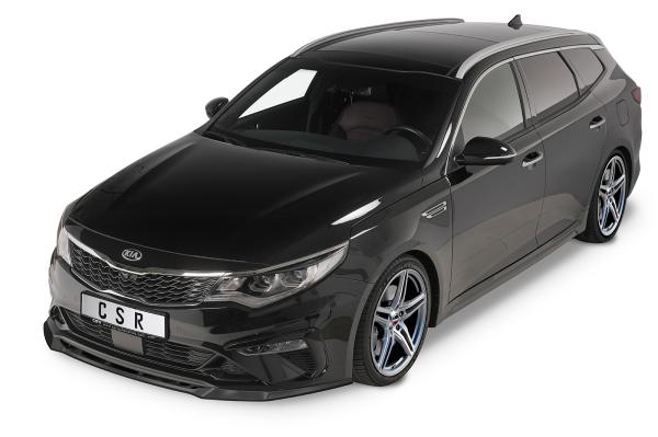 CSR Frontspoiler | Cup-Spoilerlippe mit ABE für Kia Optima (JF) GT/GT-Line CSL469-L schwarz matt (Lackierung erforderlich)