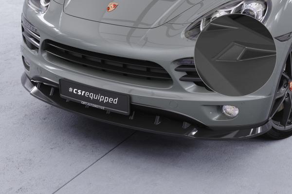 CSR Frontspoiler | Cup-Spoilerlippe mit ABE für Porsche Cayenne Typ 92A CSL470-L schwarz matt (Lackierung erforderlich)