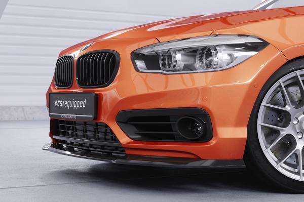 CSR Frontspoiler | Cup-Spoilerlippe mit ABE für BMW 1er F20/F21 LCI CSL473-L schwarz matt (Lackierung erforderlich)