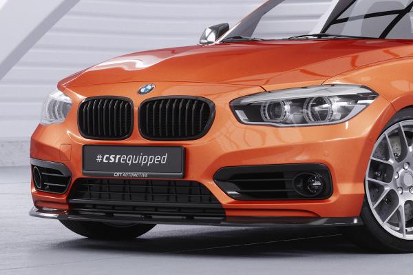 CSR Frontspoiler | Cup-Spoilerlippe mit ABE für BMW 1er F20/F21 LCI CSL473-L schwarz matt (Lackierung erforderlich)