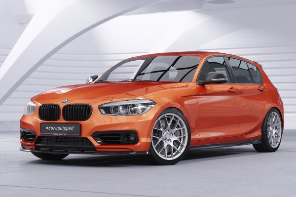 CSR Frontspoiler | Cup-Spoilerlippe mit ABE für BMW 1er F20/F21 LCI CSL473-L schwarz matt (Lackierung erforderlich)