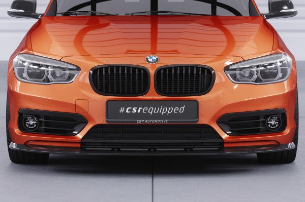 CSR Frontspoiler | Cup-Spoilerlippe mit ABE für BMW 1er F20/F21 LCI CSL473-L schwarz matt (Lackierung erforderlich)