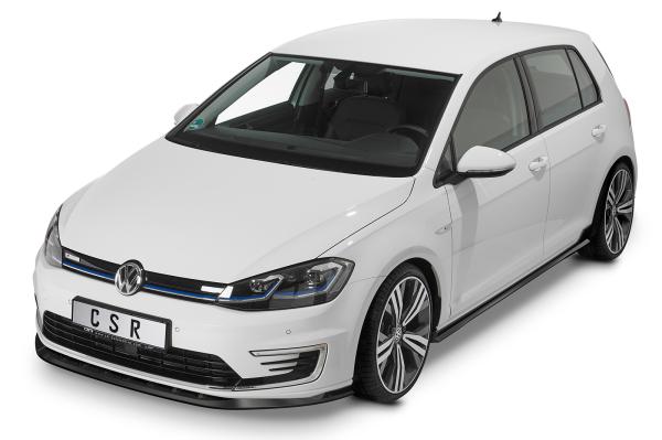 CSR Frontspoiler | Cup-Spoilerlippe mit ABE für VW e-Golf CSL474-S schwarz matt strukturiert (keine Lackierung erforderlich)