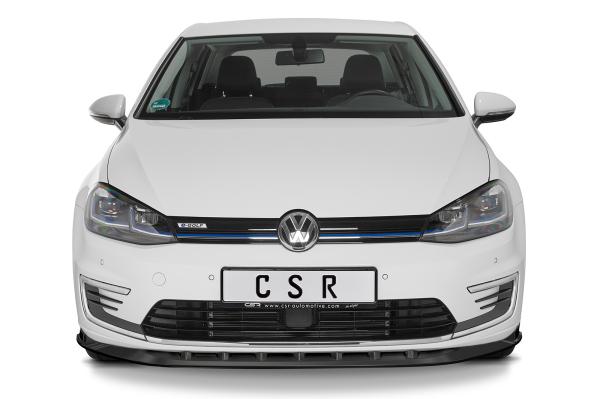 CSR Frontspoiler | Cup-Spoilerlippe mit ABE für VW e-Golf CSL474-S schwarz matt strukturiert (keine Lackierung erforderlich)