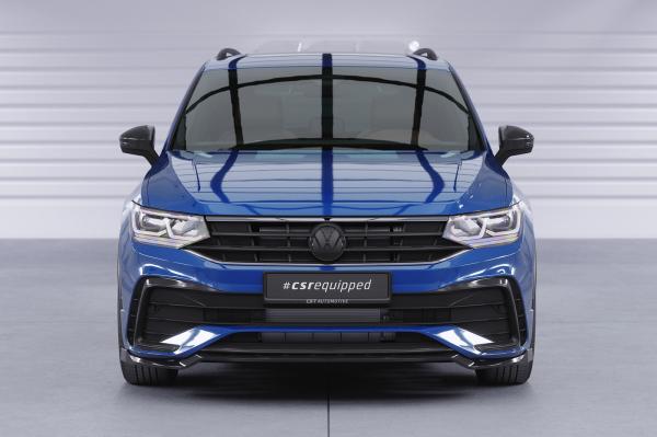 CSR Frontspoiler | Cup-Spoilerlippe mit ABE für VW Tiguan II (Typ AD1) R-Line CSL475-L schwarz matt (Lackierung erforderlich)