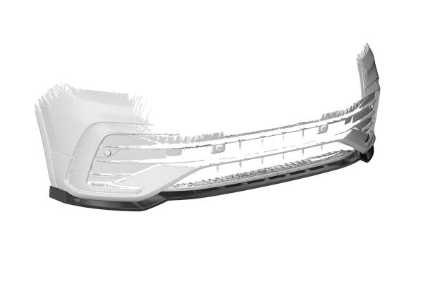 CSR Frontspoiler | Cup-Spoilerlippe mit ABE für VW Tiguan II (Typ AD1) R-Line CSL475-L schwarz matt (Lackierung erforderlich)