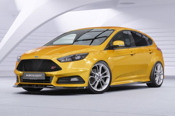 CSR Frontspoiler | Cup-Spoilerlippe mit ABE für Ford Focus MK3 ST Turnier CSL476-L schwarz matt (Lackierung erforderlich)