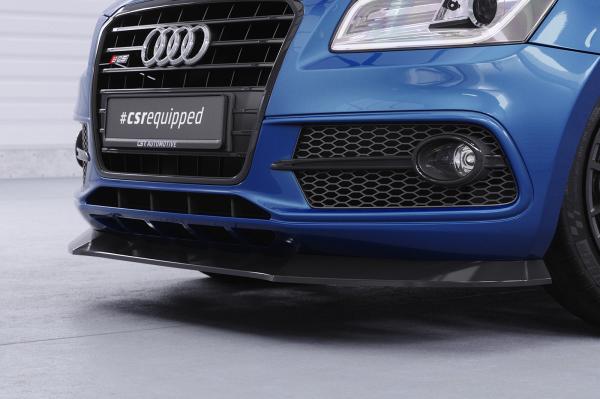 CSR Frontspoiler | Cup-Spoilerlippe mit ABE für Audi SQ5 (8R) CSL480-L Lackierung erforderlich (schwarz matt)