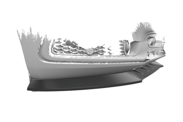 CSR Frontspoiler | Cup-Spoilerlippe mit ABE für Audi SQ5 (8R) CSL480-L Lackierung erforderlich (schwarz matt)