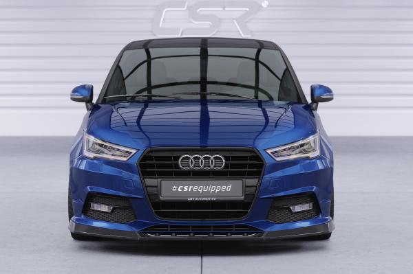 CSR Frontspoiler | Cup-Spoilerlippe mit ABE für Audi A1 8X CSL481-L schwarz matt (Lackierung erforderlich)