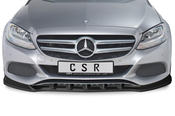 CSR Frontspoiler | Cup-Spoilerlippe mit ABE für Mercedes-Benz C-Klasse 205 CSL482-L schwarz matt (Lackierung erforderlich)