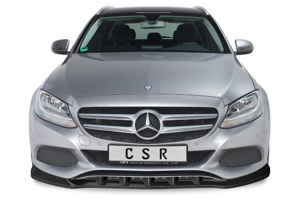 CSR Frontspoiler | Cup-Spoilerlippe mit ABE für Mercedes-Benz C-Klasse 205 CSL482-L schwarz matt (Lackierung erforderlich)