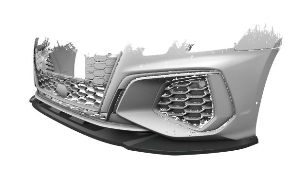 CSR Frontspoiler | Cup-Spoilerlippe mit ABE für Audi A3 8Y S-Line / S3 8Y CSL483-L schwarz matt (Lackierung erforderlich)