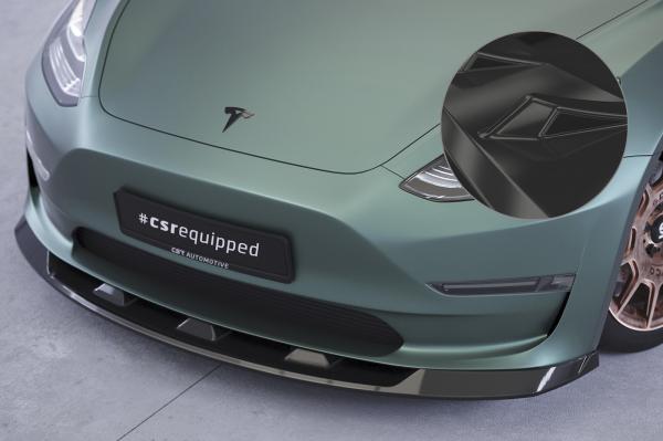 CSR Frontspoiler | Cup-Spoilerlippe mit ABE für Tesla Model 3 CSL484-G Glossy schwarz glänzend (keine Lackierung erforderlich)