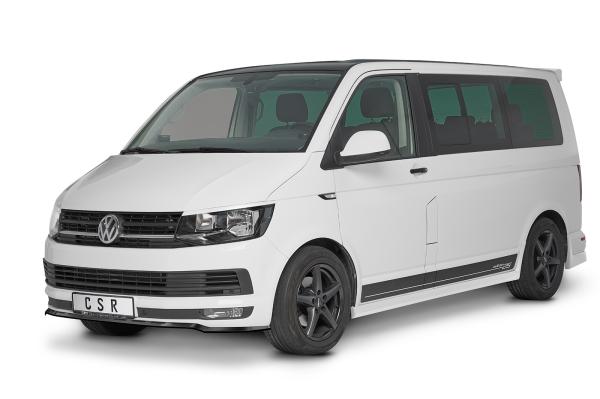 CSR Frontspoiler | Cup-Spoilerlippe mit ABE für VW T6 Bus CSL486-L Lackierung erforderlich (schwarz matt)