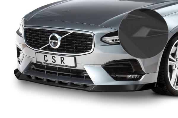 CSR Frontspoiler | Cup-Spoilerlippe mit ABE für Volvo S90 CSL488-S schwarz matt strukturiert (keine Lackierung erforderlich)