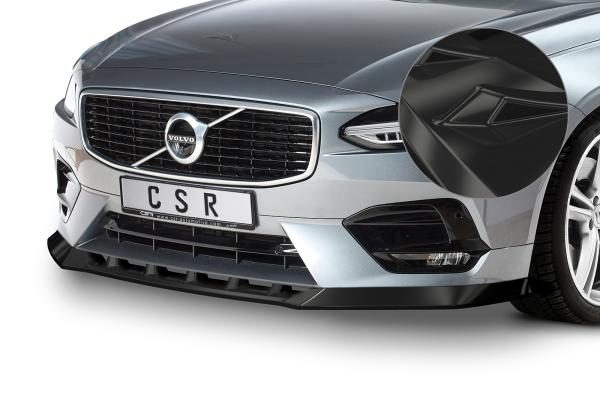 CSR Frontspoiler | Cup-Spoilerlippe mit ABE für Volvo S90 CSL488-G Glossy schwarz Hochglanz (keine Lackierung erforderlich)