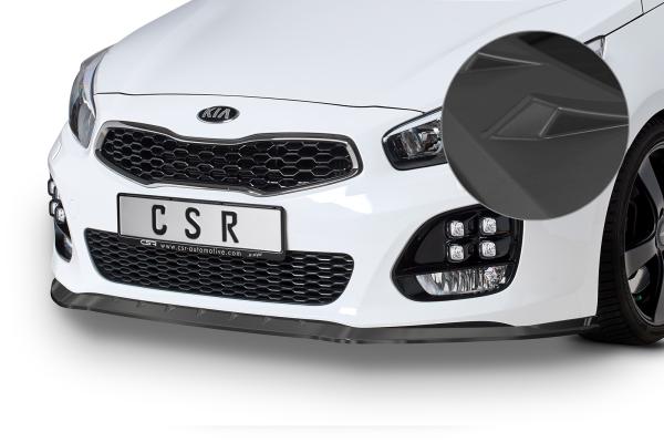 CSR Frontspoiler | Cup-Spoilerlippe mit ABE für KIA Ceed (JD) GT-Line CSL489-L schwarz matt (Lackierung erforderlich)