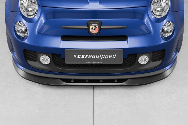 CSR Frontspoiler | Cup-Spoilerlippe mit ABE für Fiat 500 Abarth 595 CSL490-L schwarz matt (Lackierung erforderlich)