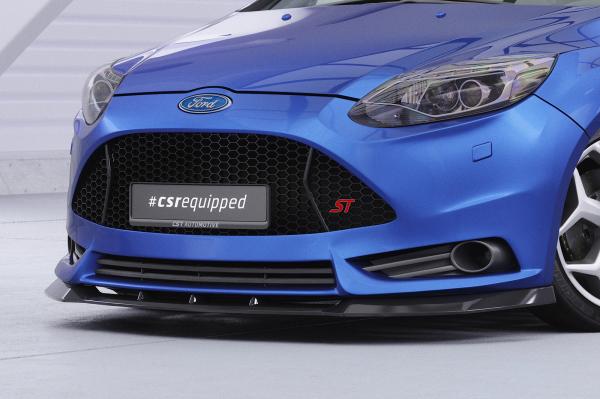 CSR Frontspoiler | Cup-Spoilerlippe mit ABE für Ford Focus MK3 ST CSL491-L schwarz matt (Lackierung erforderlich)