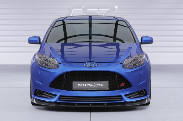 CSR Frontspoiler | Cup-Spoilerlippe mit ABE für Ford Focus MK3 ST CSL491-L schwarz matt (Lackierung erforderlich)