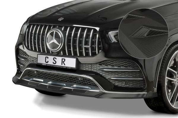 CSR Frontspoiler | Cup-Spoilerlippe mit ABE für Mercedes-Benz GLE C167 AMG-Line CSL492-M Carbon Look matt strukturiert (keine Lackierung erforderlich)