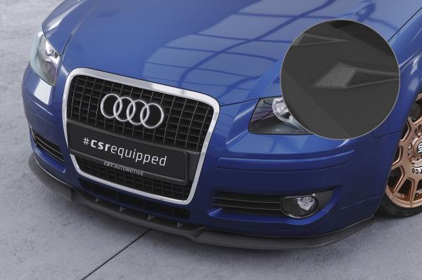 CSR Frontspoiler | Cup-Spoilerlippe mit ABE für Audi A3 (8P/8PA) CSL497-S schwarz matt strukturiert (keine Lackierung erforderlich)