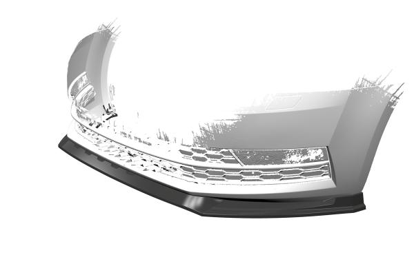CSR Frontspoiler | Cup-Spoilerlippe mit ABE für Skoda Octavia 3 (Typ 5E) CSL499-M Carbon Look matt strukturiert (keine Lackierung erforderlich)