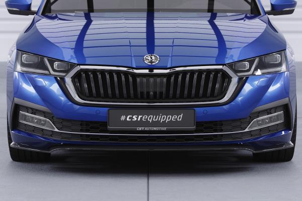 CSR Frontspoiler | Cup-Spoilerlippe mit ABE für Skoda Octavia 4 CSL501-L schwarz matt (Lackierung erforderlich)