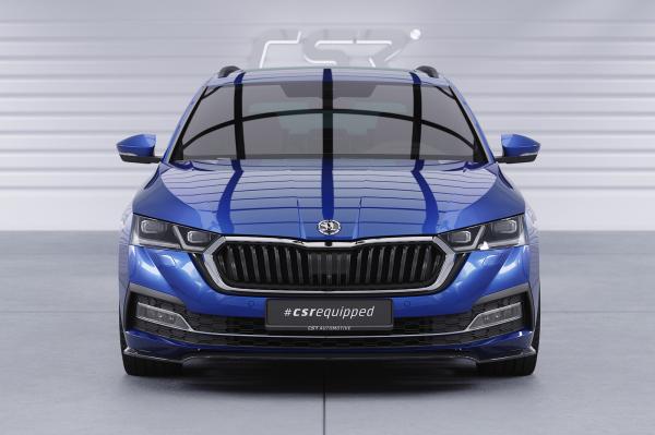 CSR Frontspoiler | Cup-Spoilerlippe mit ABE für Skoda Octavia 4 CSL501-L schwarz matt (Lackierung erforderlich)