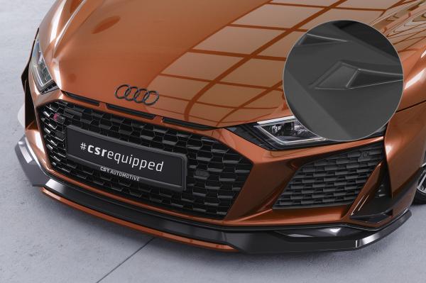 CSR Frontspoiler | Cup-Spoilerlippe mit ABE für Audi R8 (Typ 4S) CSL502-L schwarz matt (Lackierung erforderlich)