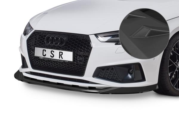 CSR Frontspoiler | Cup-Spoilerlippe mit ABE für Audi A4 B9 CSL503-L Lackierung erforderlich (schwarz matt)