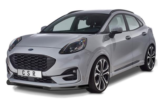 CSR Frontspoiler | Cup-Spoilerlippe mit ABE für Ford Puma ST-Line CSL504-S schwarz matt strukturiert (keine Lackierung erforderlich)