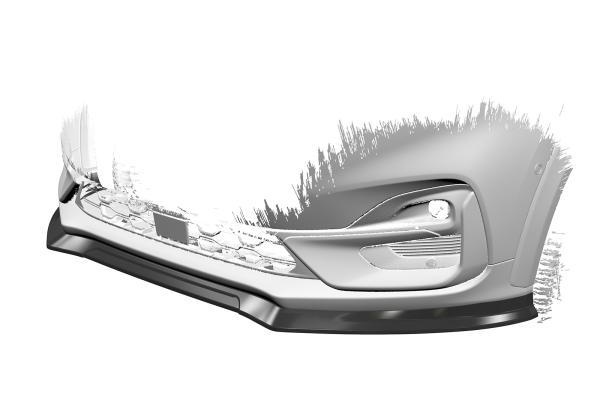 CSR Frontspoiler | Cup-Spoilerlippe mit ABE für Ford Puma ST-Line CSL504-S schwarz matt strukturiert (keine Lackierung erforderlich)