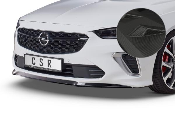 CSR Frontspoiler | Cup-Spoilerlippe mit ABE für Opel Insignia B Gsi CSL505-M Carbon Look matt strukturiert (keine Lackierung erforderlich)