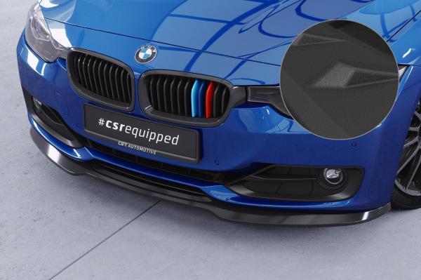 CSR Frontspoiler | Cup-Spoilerlippe mit ABE für BMW 3er (F30 / F31) CSL506-S Strukturiert schwarz matt (keine Lackierung erforderlich)
