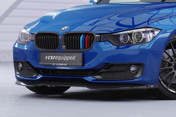 CSR Frontspoiler | Cup-Spoilerlippe mit ABE für BMW 3er (F30 / F31) CSL506-L Lackierung erforderlich (schwarz matt)