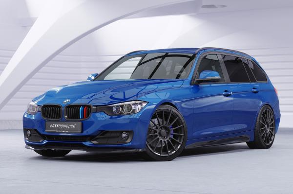 CSR Frontspoiler | Cup-Spoilerlippe mit ABE für BMW 3er (F30 / F31) CSL506-L Lackierung erforderlich (schwarz matt)